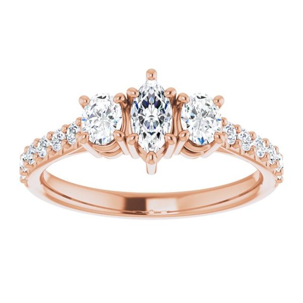 Three-Stone Engagement Ring Image 3 Victoria Jewellers REGINA, SK