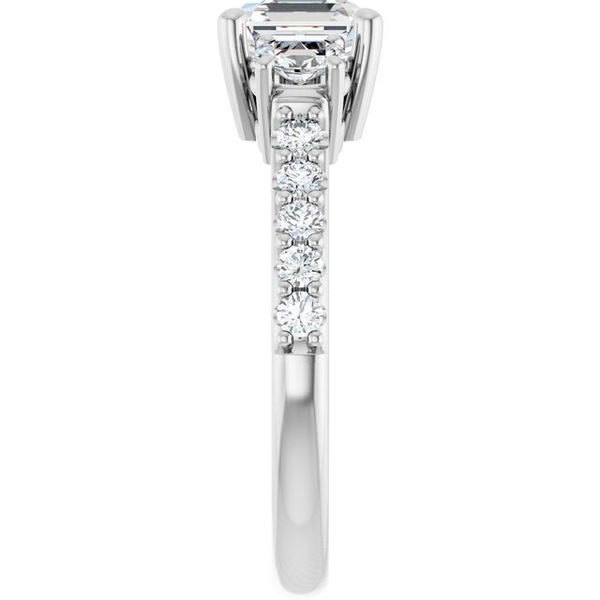 Three-Stone Engagement Ring Image 4 Z's Fine Jewelry Peoria, AZ