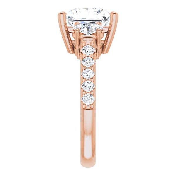 Three-Stone Engagement Ring Image 4 Minor Jewelry Inc. Nashville, TN