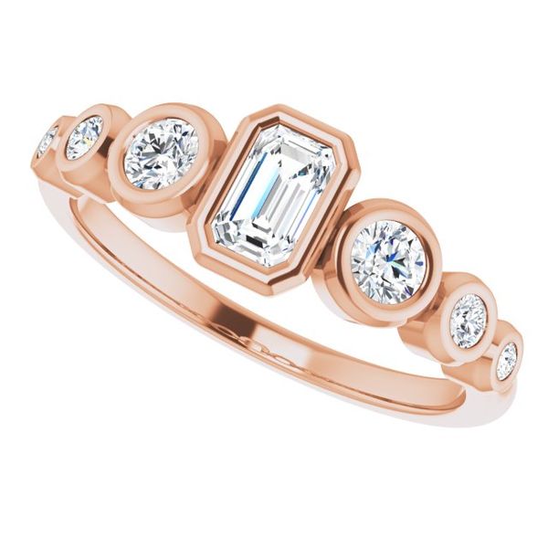 Seven-Stone Engagement Ring Image 5 J. Thomas Jewelers Rochester Hills, MI
