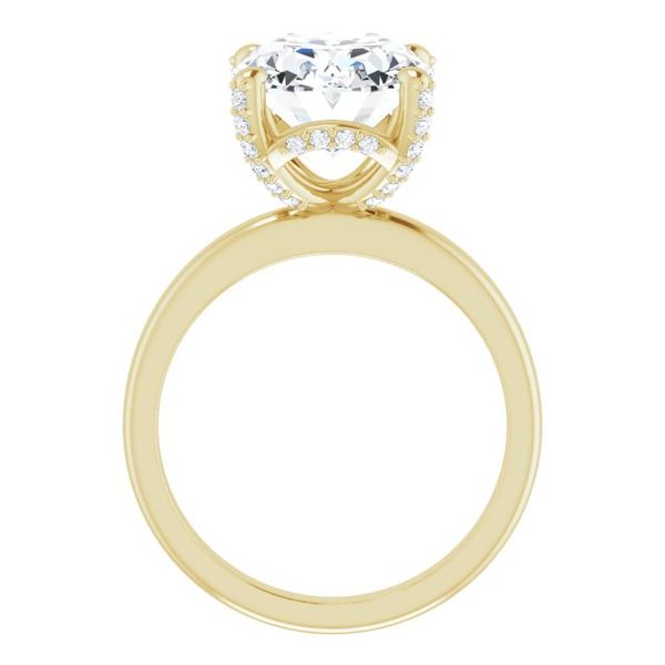 Accented Engagement Ring Image 2 Austin's Fine Diamonds & Jewelry Lyndhurst, NJ