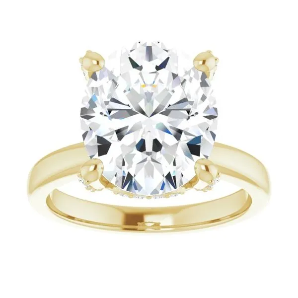 Accented Engagement Ring Image 3 Austin's Fine Diamonds & Jewelry Lyndhurst, NJ