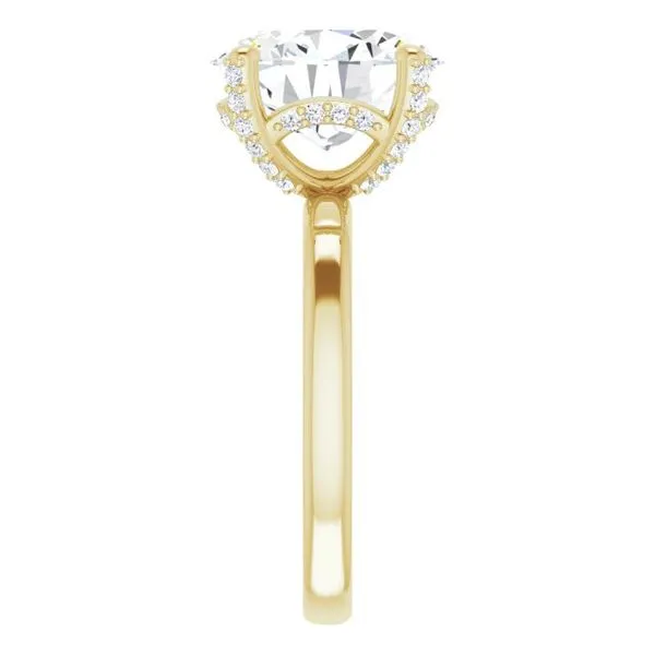 Accented Engagement Ring Image 4 Austin's Fine Diamonds & Jewelry Lyndhurst, NJ
