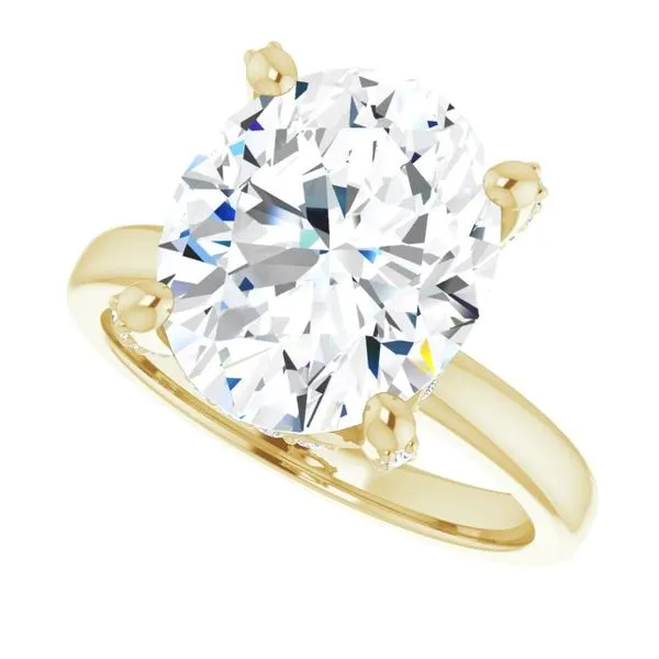 Accented Engagement Ring Image 5 Austin's Fine Diamonds & Jewelry Lyndhurst, NJ