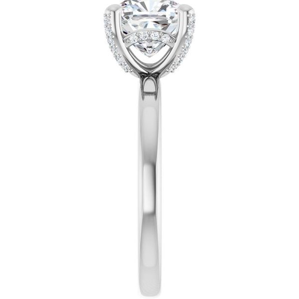 Accented Engagement Ring Image 4 Austin's Fine Diamonds & Jewelry Lyndhurst, NJ