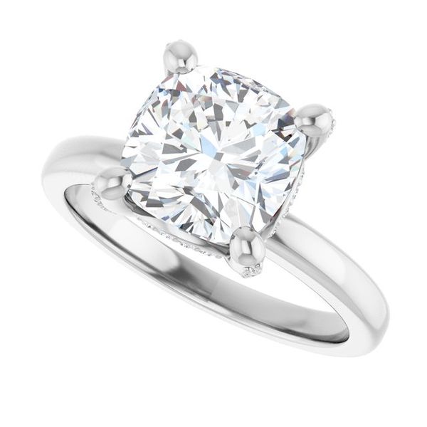 Accented Engagement Ring Image 5 Austin's Fine Diamonds & Jewelry Lyndhurst, NJ