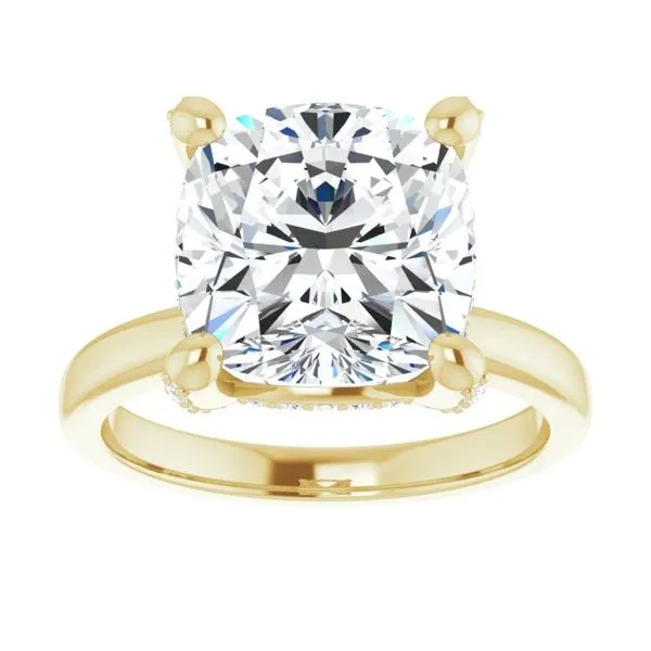 Accented Engagement Ring Image 3 Austin's Fine Diamonds & Jewelry Lyndhurst, NJ