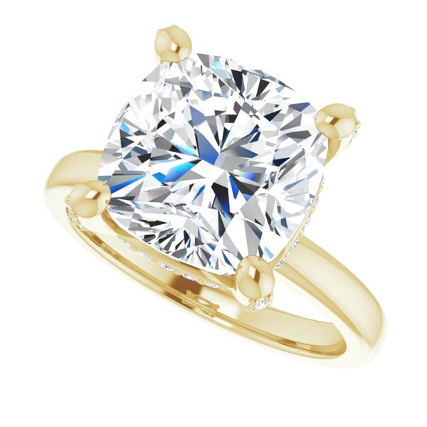 Accented Engagement Ring Image 5 Austin's Fine Diamonds & Jewelry Lyndhurst, NJ