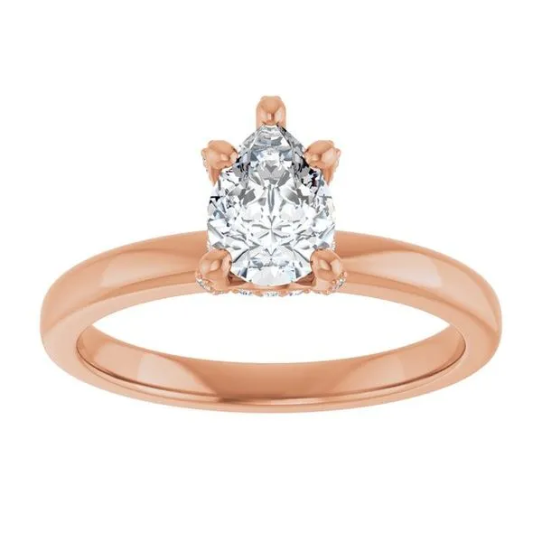 Accented Engagement Ring Image 3 Von's Jewelry, Inc. Lima, OH