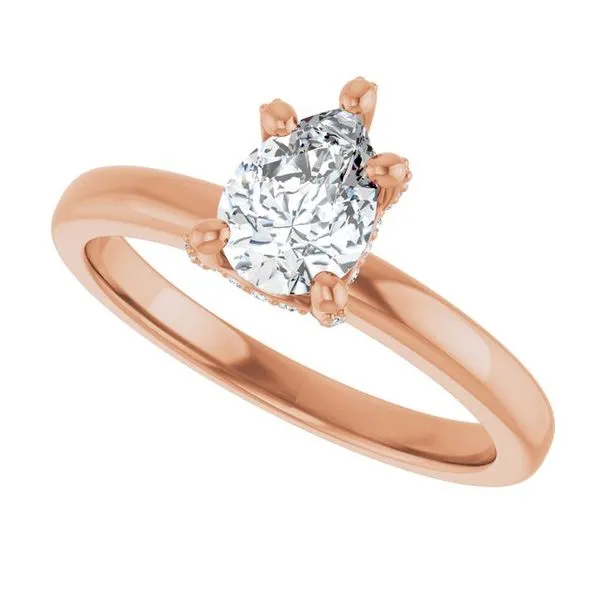 Accented Engagement Ring Image 5 Von's Jewelry, Inc. Lima, OH