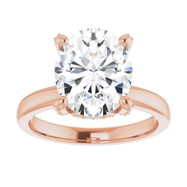 Accented Engagement Ring Image 3 Austin's Fine Diamonds & Jewelry Lyndhurst, NJ
