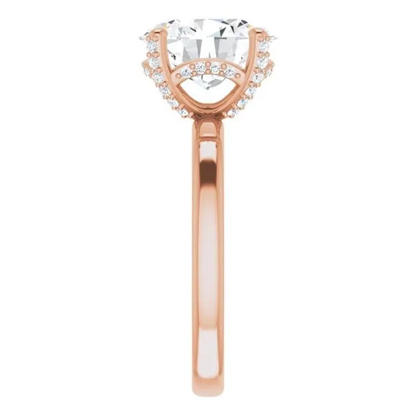 Accented Engagement Ring Image 4 Austin's Fine Diamonds & Jewelry Lyndhurst, NJ