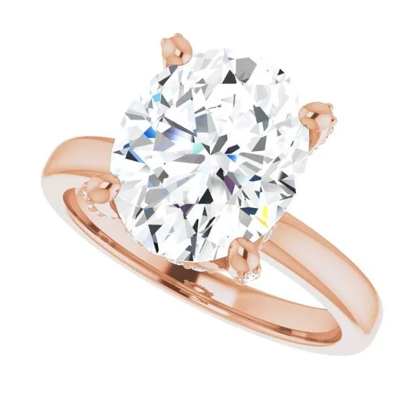 Accented Engagement Ring Image 5 Austin's Fine Diamonds & Jewelry Lyndhurst, NJ