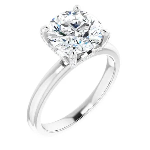 Accented Engagement Ring Von's Jewelry, Inc. Lima, OH