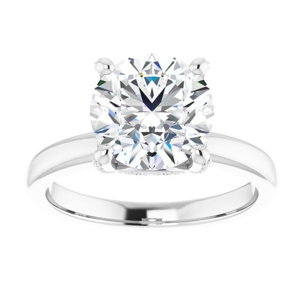 Accented Engagement Ring Image 3 Von's Jewelry, Inc. Lima, OH