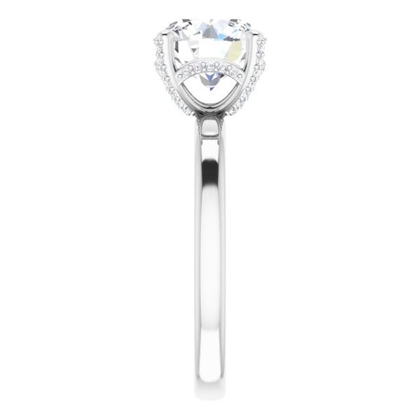 Accented Engagement Ring Image 4 Von's Jewelry, Inc. Lima, OH
