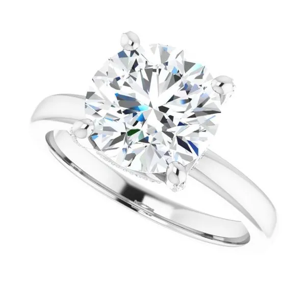 Accented Engagement Ring Image 5 Von's Jewelry, Inc. Lima, OH