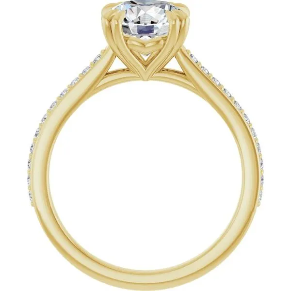 Double Claw-Prong Engagement Ring