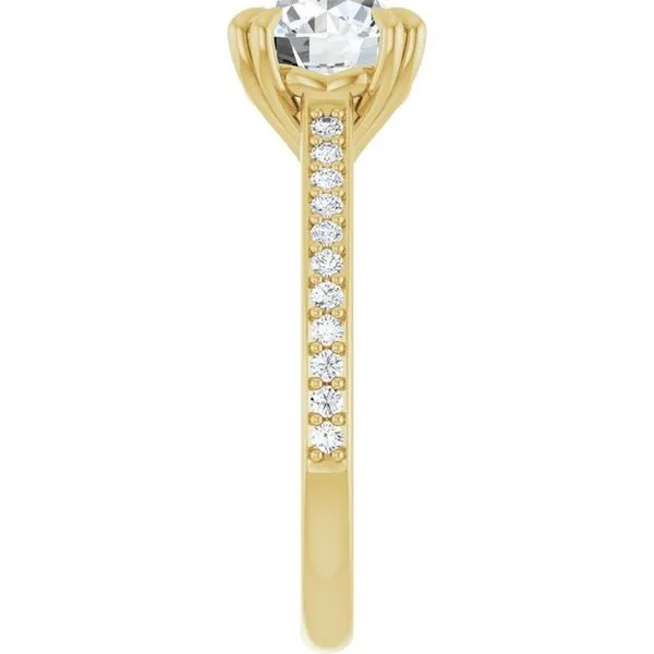 Double Claw-Prong Engagement Ring