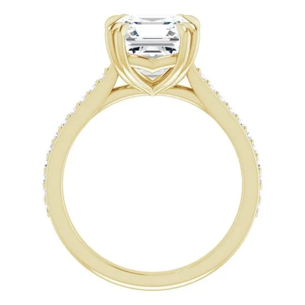 Double Claw-Prong Engagement Ring