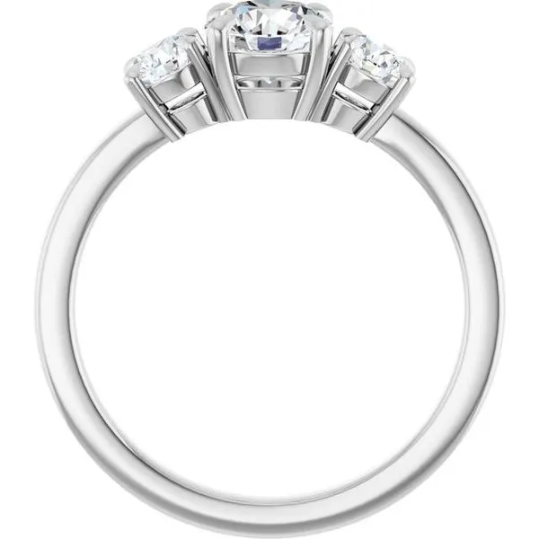 Bezel-Set Three-Stone Engagement Ring Raleigh1