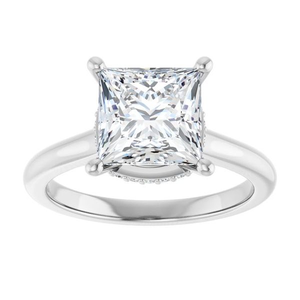 Hidden Halo-Style Engagement Ring Image 3 Greenfield Jewelers Pittsburgh, PA