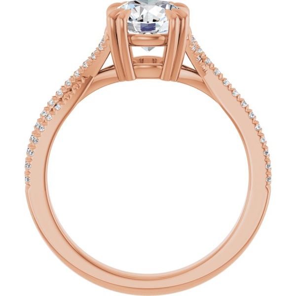 Double Claw-Prong Solitaire Criss-Cross Engagement Ring Image 2 Greenfield Jewelers Pittsburgh, PA