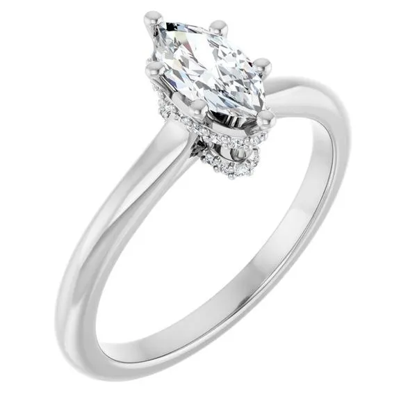 Hidden Halo-Style Engagement Ring Greenfield Jewelers Pittsburgh, PA