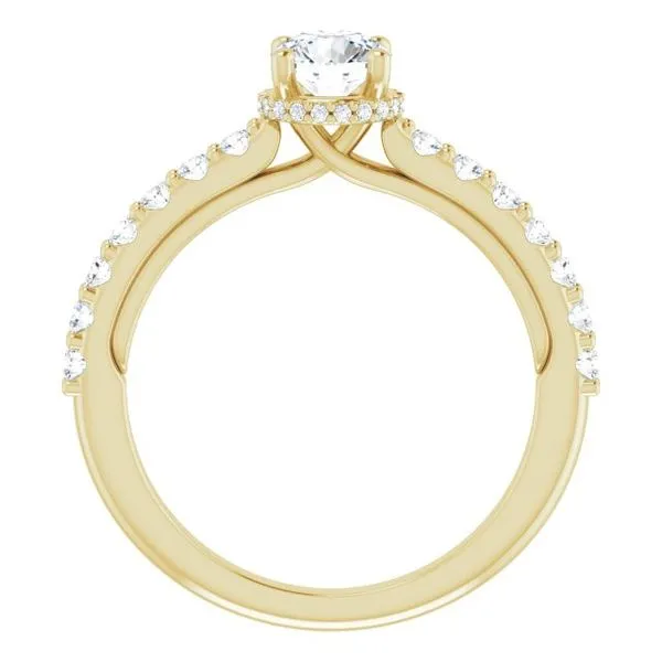 Hidden Halo-Style Engagement Ring Image 2 JF Jones Jewelers Webster, NY