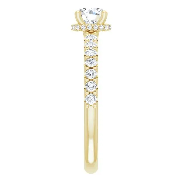 Hidden Halo-Style Engagement Ring Image 4 JF Jones Jewelers Webster, NY