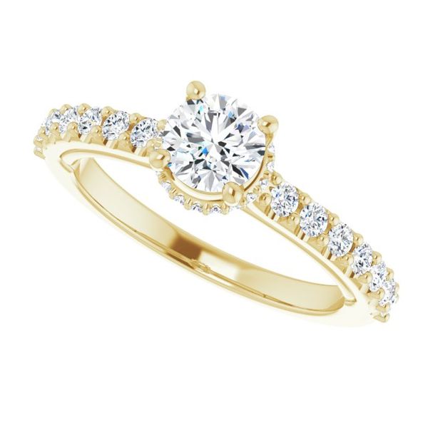 Hidden Halo-Style Engagement Ring Image 5 JF Jones Jewelers Webster, NY
