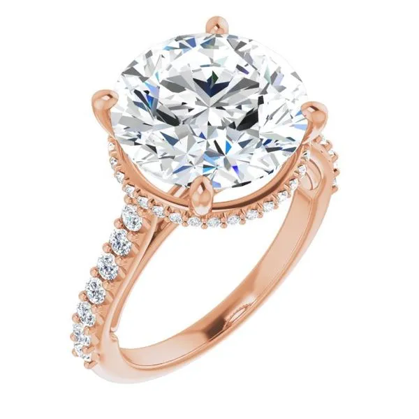 Hidden Halo-Style Engagement Ring Blue Marlin Jewelry, Inc. Islamorada, FL