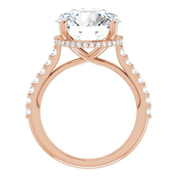 Hidden Halo-Style Engagement Ring Image 2 Blue Marlin Jewelry, Inc. Islamorada, FL