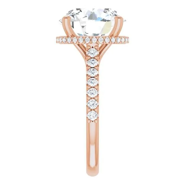 Hidden Halo-Style Engagement Ring Image 4 Blue Marlin Jewelry, Inc. Islamorada, FL