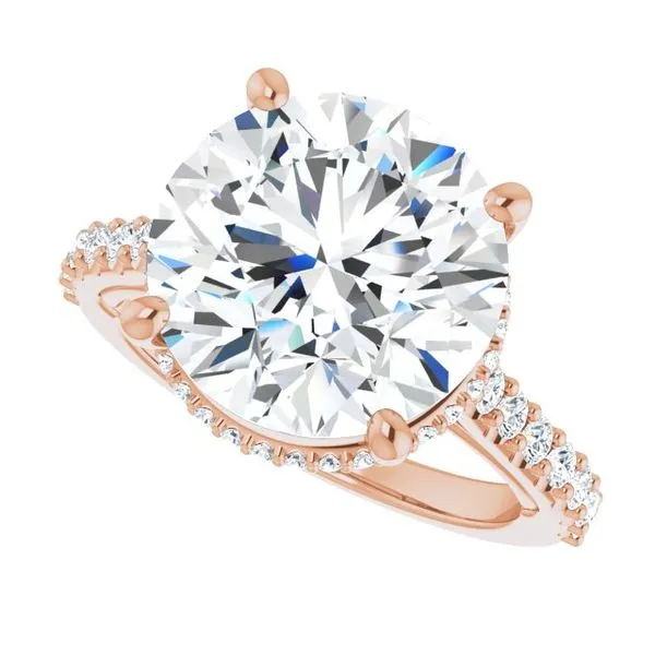 Hidden Halo-Style Engagement Ring Image 5 Blue Marlin Jewelry, Inc. Islamorada, FL