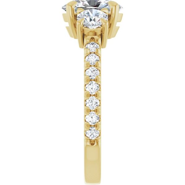 Bezel-Set Three-Stone Engagement Ring Hudson1