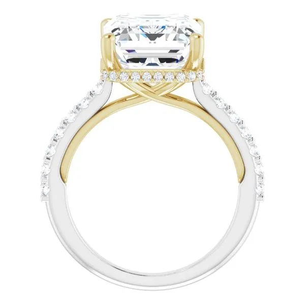 Hidden Halo-Style Engagement Ring Image 2 Blue Marlin Jewelry, Inc. Islamorada, FL