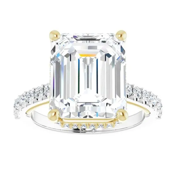 Hidden Halo-Style Engagement Ring Image 3 Blue Marlin Jewelry, Inc. Islamorada, FL