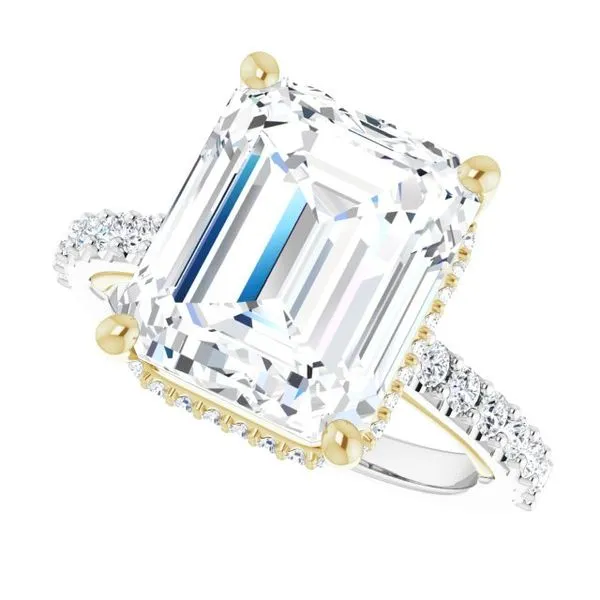 Hidden Halo-Style Engagement Ring Image 5 Blue Marlin Jewelry, Inc. Islamorada, FL