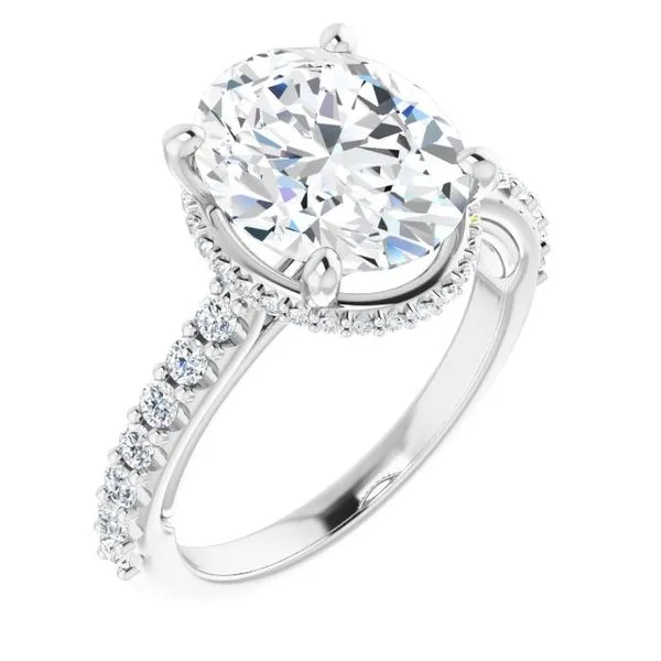 Hidden Halo-Style Engagement Ring Blue Marlin Jewelry, Inc. Islamorada, FL