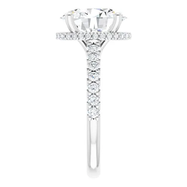 Hidden Halo-Style Engagement Ring Image 4 Blue Marlin Jewelry, Inc. Islamorada, FL