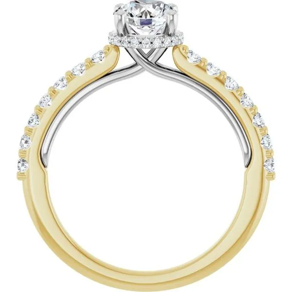 Hidden Halo-Style Engagement Ring Image 2 Blue Marlin Jewelry, Inc. Islamorada, FL