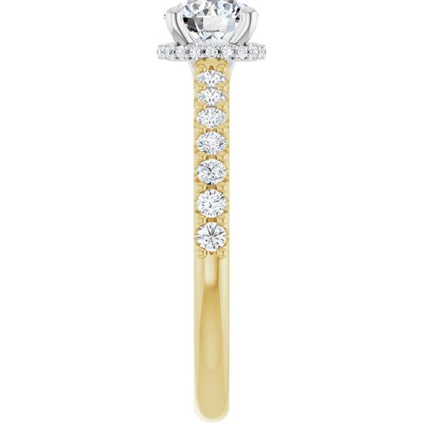 Hidden Halo-Style Engagement Ring Image 4 Blue Marlin Jewelry, Inc. Islamorada, FL