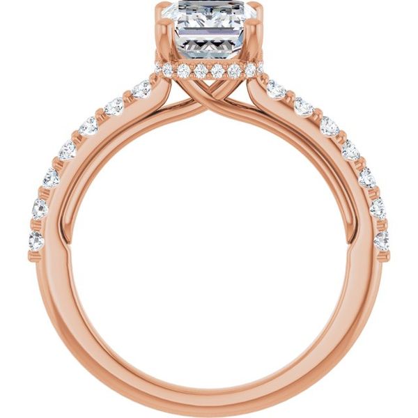 Hidden Halo-Style Engagement Ring Image 2 JF Jones Jewelers Webster, NY