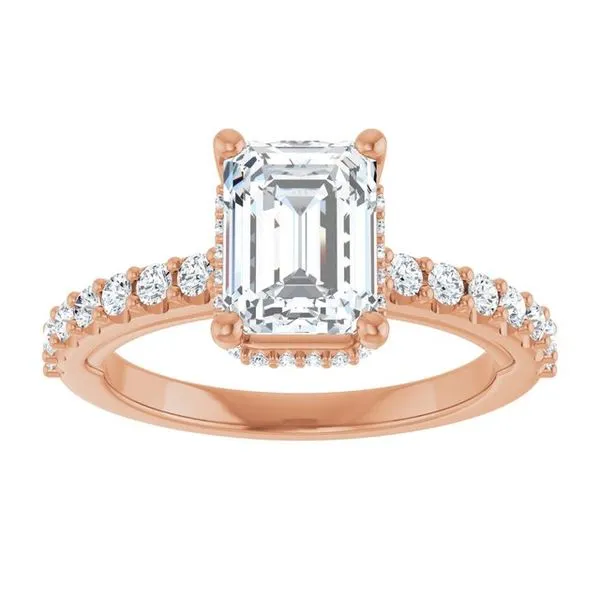 Hidden Halo-Style Engagement Ring Image 3 JF Jones Jewelers Webster, NY