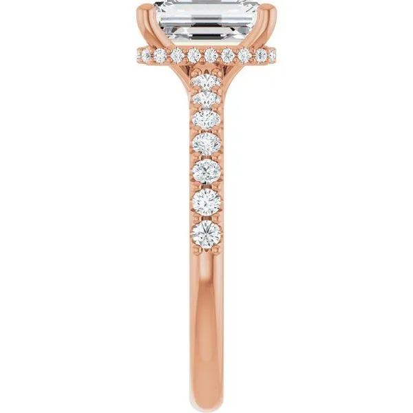 Hidden Halo-Style Engagement Ring Image 4 JF Jones Jewelers Webster, NY