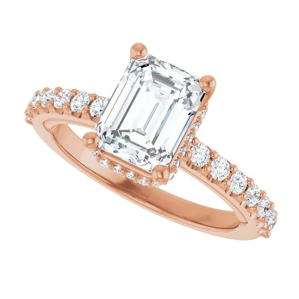 Hidden Halo-Style Engagement Ring Image 5 JF Jones Jewelers Webster, NY