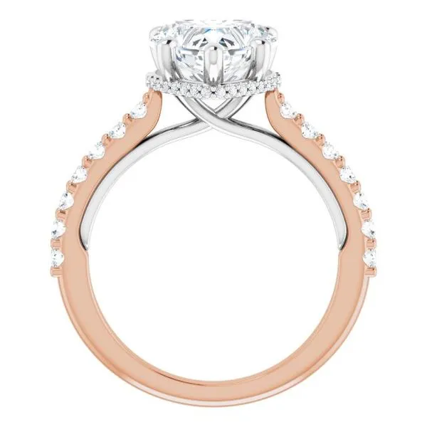 Hidden Halo-Style Engagement Ring Image 2 Blue Marlin Jewelry, Inc. Islamorada, FL