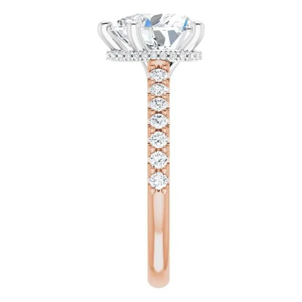 Hidden Halo-Style Engagement Ring Image 4 Blue Marlin Jewelry, Inc. Islamorada, FL