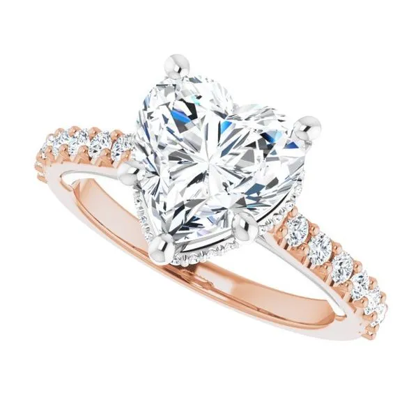 Hidden Halo-Style Engagement Ring Image 5 Blue Marlin Jewelry, Inc. Islamorada, FL